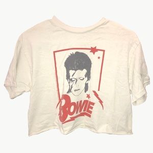 Brandy Melville David Bowie Cropped Tee